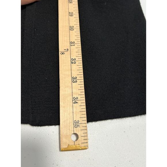 J.CREW Cardigan Sweater Women Small Black Knit Wool Blend Long Sleeve Open Front - Picture 5 of 7